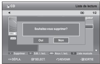 SAMSUNG DVD-SH893 - Supprimer la liste de lecture - 3