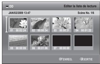 SAMSUNG DVD-SH893 - Déplacement d'une scène (changement de la position d'une scène) - 1