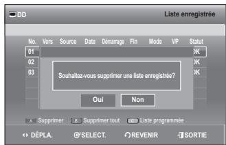 SAMSUNG DVD-SH893 - Effacer la Liste enregistrée - 1