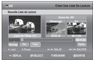 SAMSUNG DVD-SH893 - Utilisation du bouton TITLE LIST - 3
