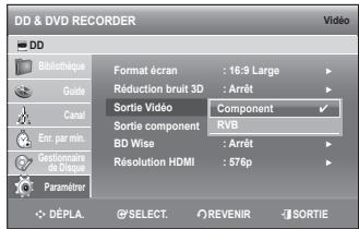SAMSUNG DVD-SH893 - Sortie Vidéo - 1