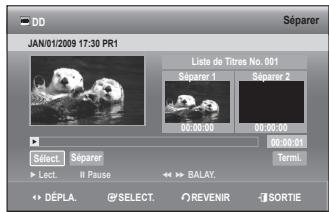 SAMSUNG DVD-SH893 - Utilisation du bouton TITLE LIST - 2