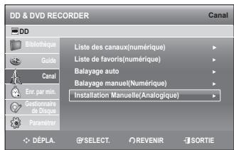 SAMSUNG DVD-SH897 - Installation Manuelle(Analogique) - 1