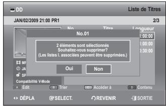 SAMSUNG DVD-SH897 - Utilisation du bouton TITLE LIST - 2