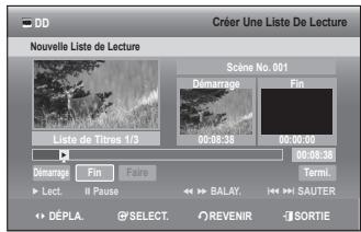 SAMSUNG DVD-SH897 - Utilisation du bouton TITLE LIST - 2