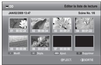 SAMSUNG DVD-SH897 - Utilisation du bouton PLAY LIST - 2
