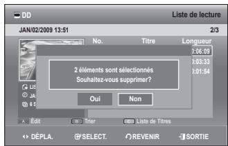 SAMSUNG DVD-SH897 - Utilisation du bouton PLAY LIST - 4