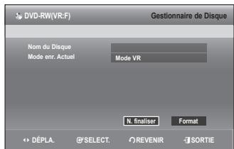 SAMSUNG DVD-SH897 - Finalisation d'un disque - 9