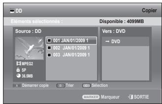 SAMSUNG DVD-SH897 - Utilisation du bouton TITLE LIST - 2