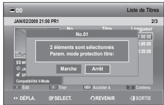 SAMSUNG DVD-SH897 - Utilisation du bouton TITLE LIST - 3