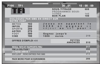 SAMSUNG DVD-SH897 - Réglage de l'affichage à l'écran du télétexte - 2