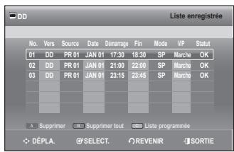 SAMSUNG DVD-SH897 - Utilisation du bouton TIMER - 1