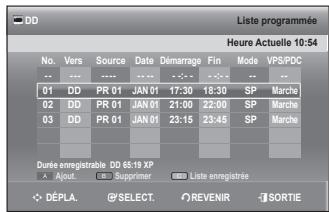 SAMSUNG DVD-SH897 - Utilisation du bouton TIMER - 2