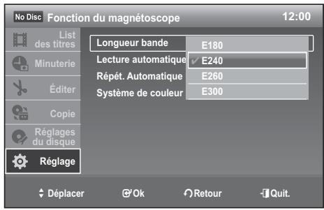 SAMSUNG DVD-VR370 - Longueur de bande - 1