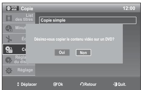 SAMSUNG DVD-VR370 - Copie du magnétoscope vers le lecteur DVD - 3
