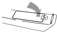 SAMSUNG DVD-VR370 - Insertion des piles dans la télécommande - 5