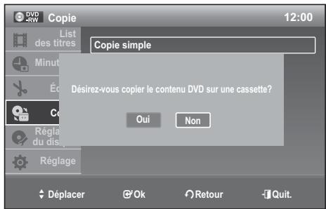 SAMSUNG DVD-VR370 - Copier directement du lecteur DVD au magnétoscope - 2
