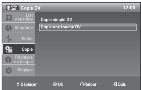 SAMSUNG DVD-VR370 - Copie DV immédiate - 1