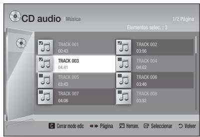 SAMSUNG BD-D6500 - Lista de reproducción - 1