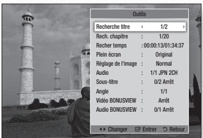 SAMSUNG BD-D6500 - Utilisation du bouton TOOLS - 2