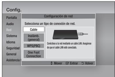 SAMSUNG BD-D6500WXZF - Configuración de una connexion con cable - Autom. - 1
