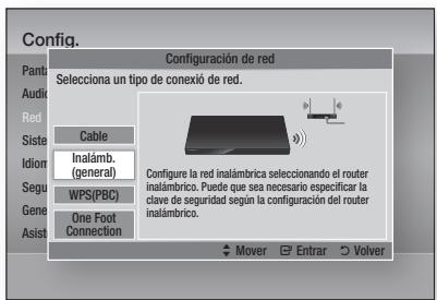 SAMSUNG BD-D6500WXZF - Configuración de la connexion de red inalámbrica - Autom. - 1