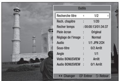 SAMSUNG BD-D6500WXZF - Utilisation du bouton TOOLS - 2