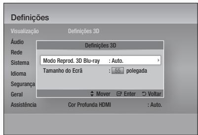 SAMSUNG BD-D6500WXZF - - Menu Definições - 1