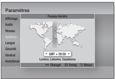 SAMSUNG BD-D6500WXZF - Fuseau horaire - 1