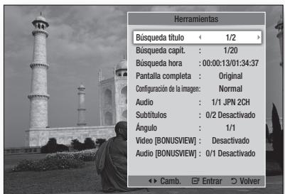 SAMSUNG BD-D6500WXZF - Utilización del botón TOOLS - 2