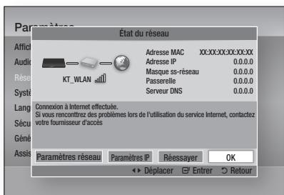 SAMSUNG BD-D6500WXZF - État du réseau - 1