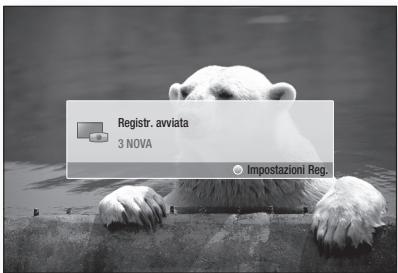 Registr. avviata 3 NOVA Impostazioni Reg.