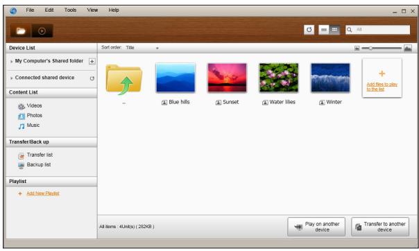 SAMSUNG BD-E6100 - AllShare ايجاد يک فهرست یخش در - 1