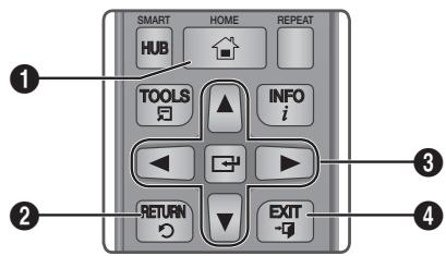 SAMSUNG BD-ES6000E - Tasti del telecomando utilizzati per il menu Impostazioni - 1