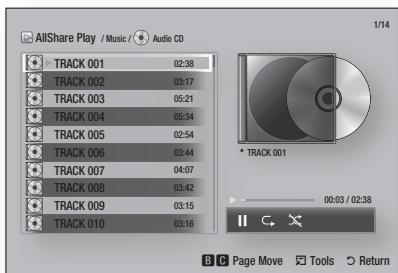 SAMSUNG BD-ES6000E - Repeating Tracks on an Audio CD - 1
