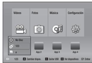 SAMSUNG BDF5500E - Reproducción de archivos en un dispositivo USB - 1