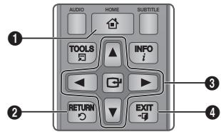 AUDIO HOME SUBTITLE TOOLS INFO RETURN EXIT ① ② ③ ④