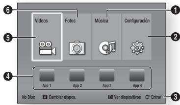 SAMSUNG BDF5500E - Menú de navegación - 2