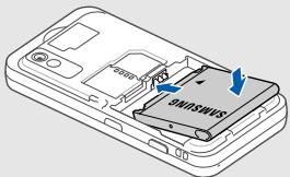 SAMSUNG PLAYER ONE - Installer la carte SIM et la batterie - 5