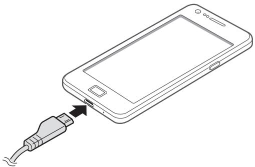 SAMSUNG GALAXY S2 / GALAXY SII / GALAXY S II / GT-I9100 - > Recharger la batterie avec un chargeur - 1