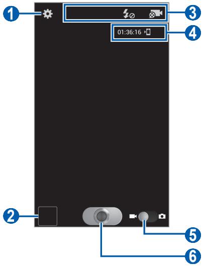 SAMSUNG GALAXY S2 / GALAXY SII / GALAXY S II / GT-I9100 - > Enregistrer une vidéo - 1