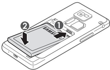 SAMSUNG GALAXY S2 / GALAXY SII / GALAXY S II / GT-I9100 - Installer la carte SIM ou USIM et la batterie - 3