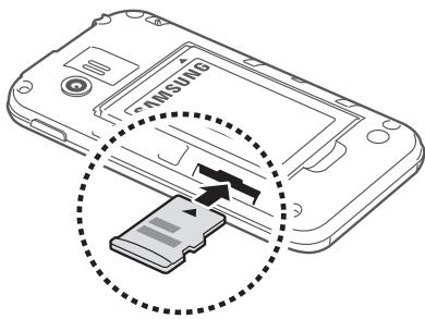 SAMSUNG GALAXY Y GT-S5360 - Insérer une carte mémoire (en option) - 3