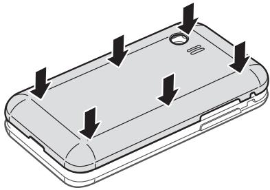 SAMSUNG GALAXY Y GT-S5360 - Remettez le cache de la batterie en place. - 1