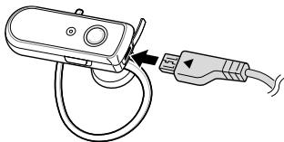 SAMSUNG WEP570 - De headset opladen via de reisadapter - 1