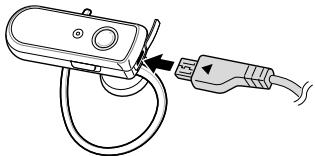 SAMSUNG WEP570 - Charging the headset using the travel adapter - 1