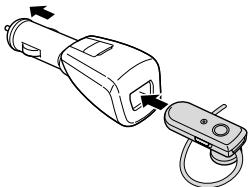 SAMSUNG WEP570 - Carica dell'auricolare utilizzando il supporto per auto - 1