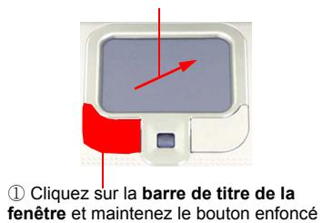 SAMSUNG NX10RP0A3J - Pour déplacer une fenêtre sur le bureau, procédez comme suit : - 1