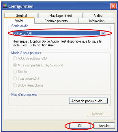 SAMSUNG NX10RP0A3J - Activation de S/PDIF dans le programme DVD - 2