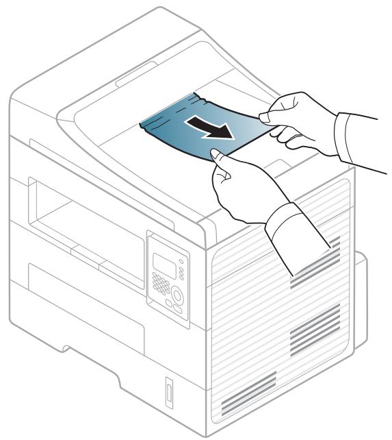 SAMSUNG SCX-4726FN - Papierstau (Original) in Scanner-Ausgabebereich. - 1